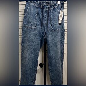 Black Tape Blue Wash Joggers